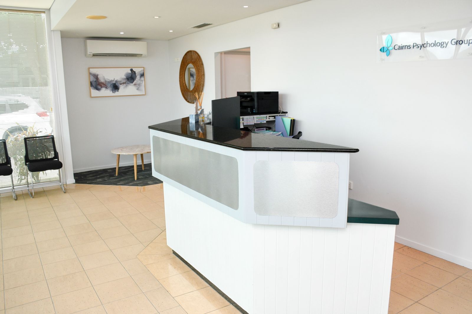 Reception area